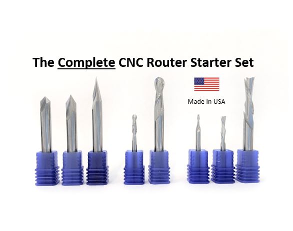 Completer CNC Router Bit Starter Set